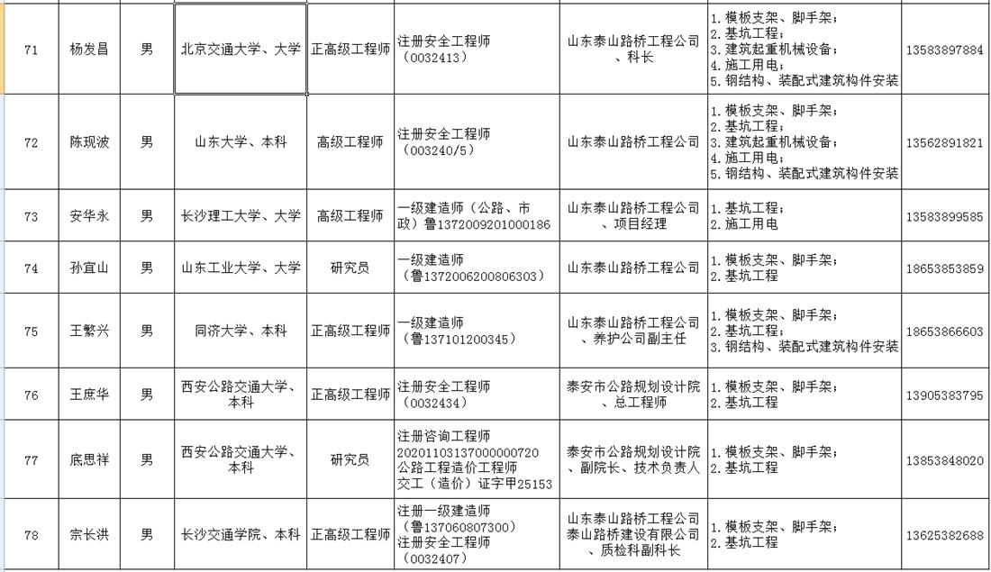 泰安市建筑施工安全生產(chǎn)論證專(zhuān)家?guī)烀麊?圖8)