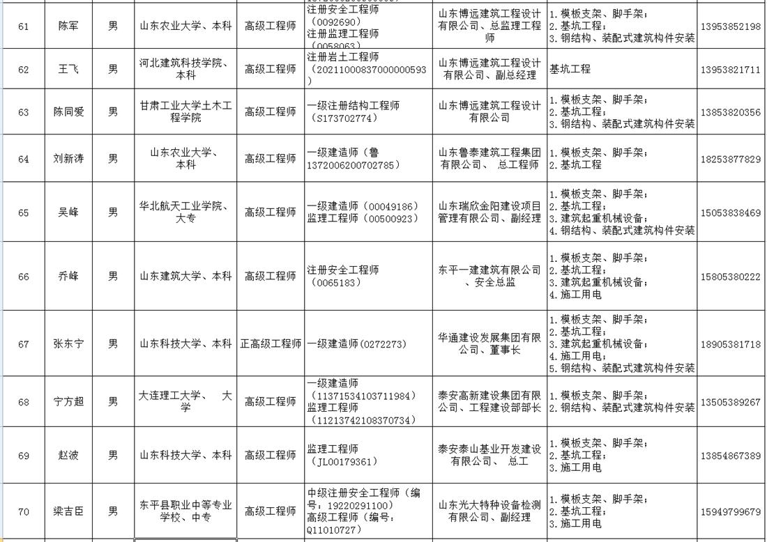 泰安市建筑施工安全生產(chǎn)論證專(zhuān)家?guī)烀麊?圖7)